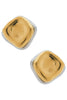 Pebbles Two Tone Square Studs