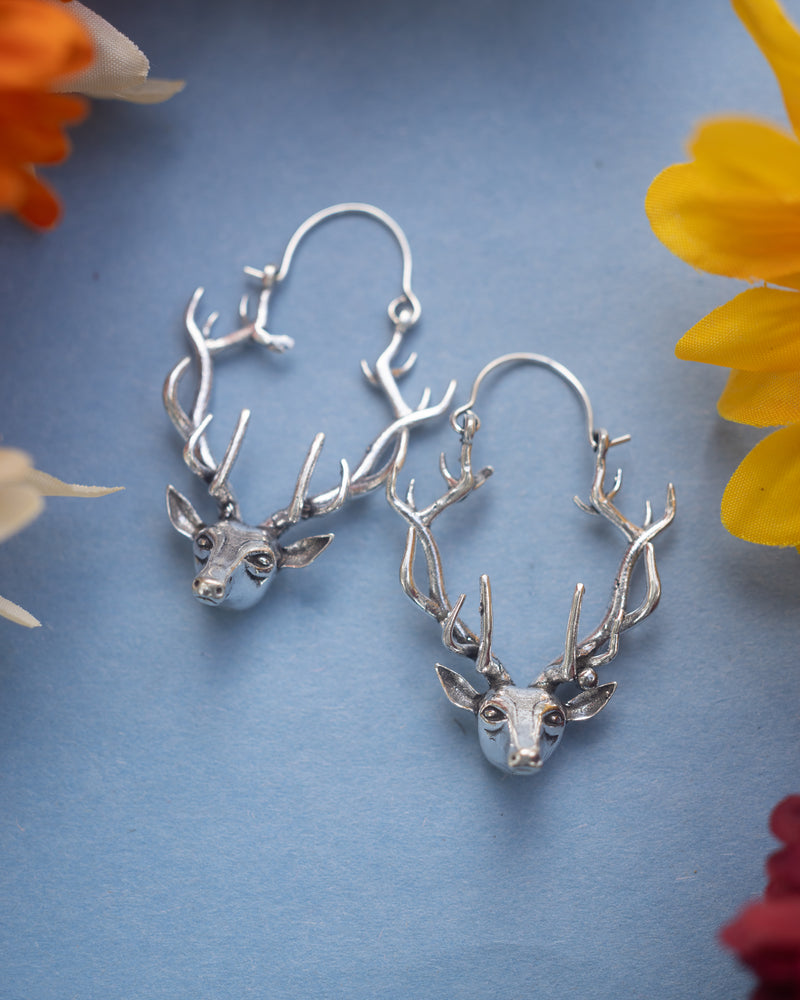 GOLD DEERS ANTLERS HOOPS