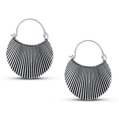 Scallop Shell Shaped Statement Earrings