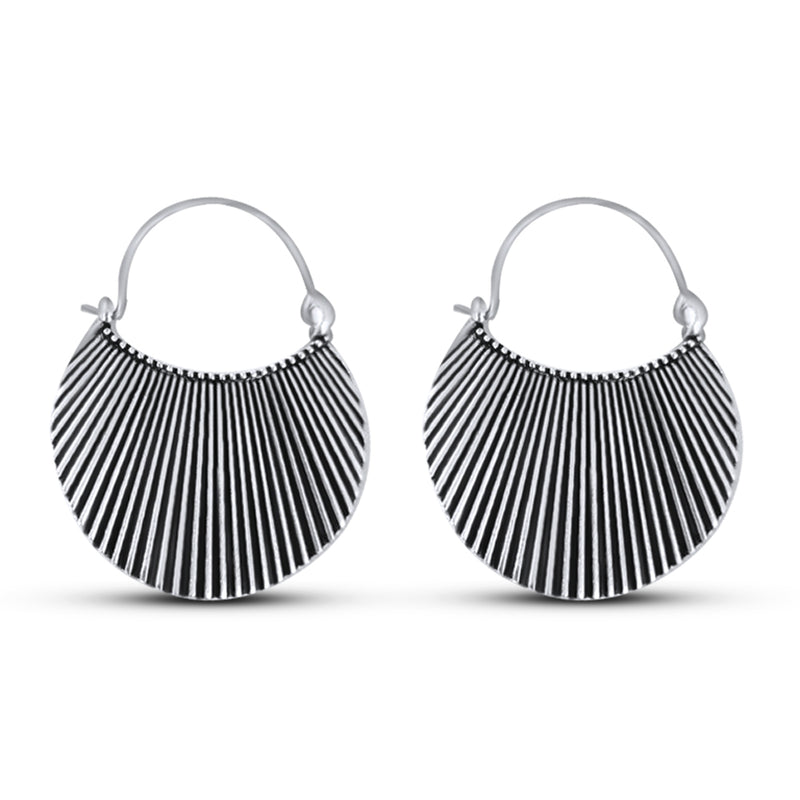 Scallop Shell Shaped Statement Earrings