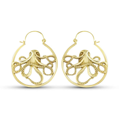 The Kraken Ocean Octopus Drop Earrings