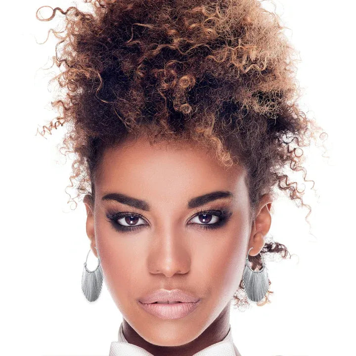 Scallop Shell Shaped Statement Hoop Earrings