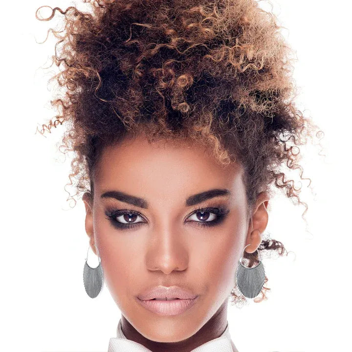 Scallop Shell Shaped Statement Hoop Earrings